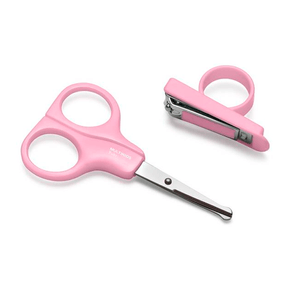 Kit Cuidados Multikids Baby Tesoura + Cortador Rosa