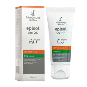 Protetor Solar Facial Episol Sec OC Sem Cor FPS60 60ml