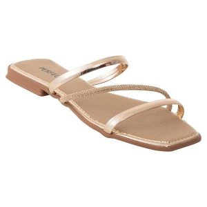 Rasteira Cobre com Strass