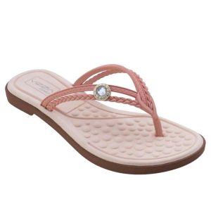 Rasteira Rosa com Palmilha Confort