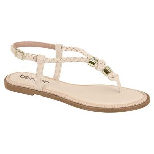 Sandalia Beira Rio Creme