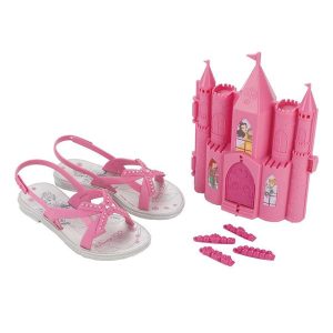 Sandália Disney Castelo Real Rosa