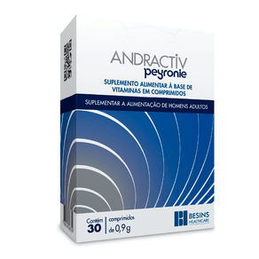 Suplemento Alimentar Andractiv Peyronie 30 Comprimidos