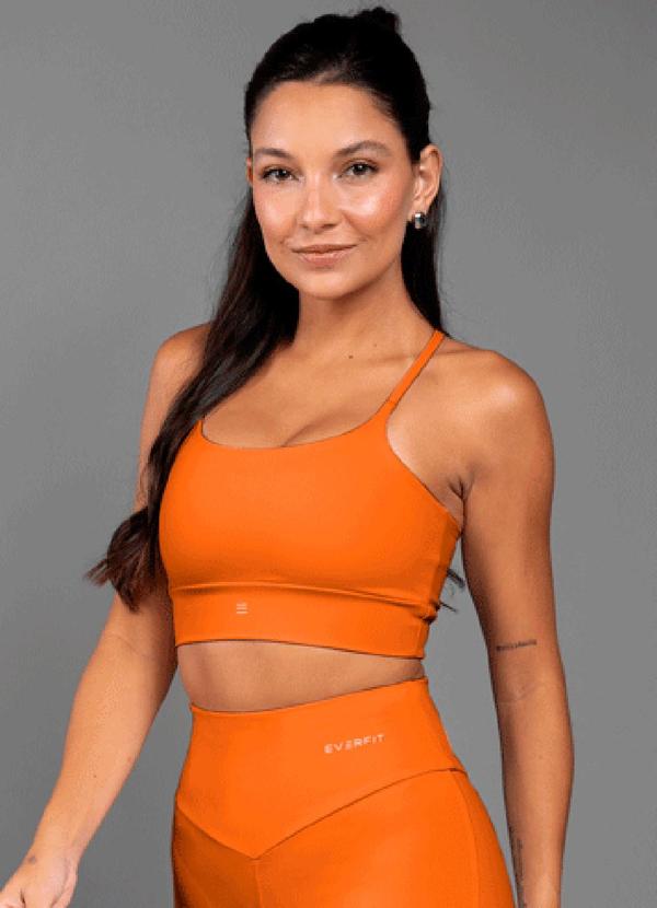 Top Iris Transpassado Laranja