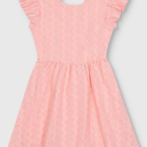 Vestido Godê em Laíse com Linho Rosa