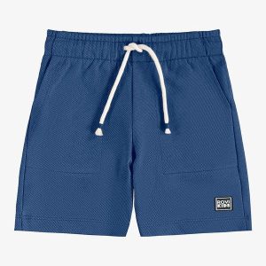 Bermuda Infantil Moletom Azul