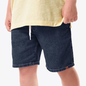 Bermuda Infantil com Elástico Azul