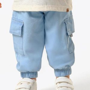 Calça Infantil Cargo Azul