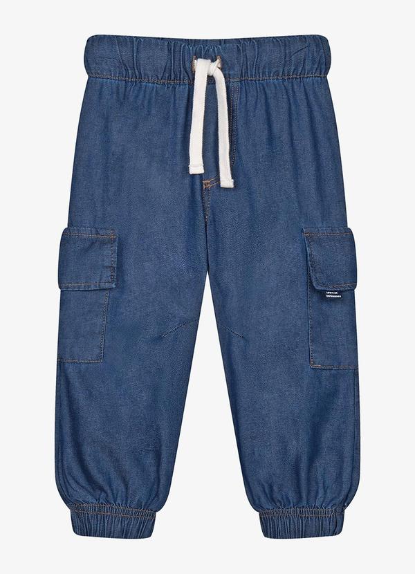 Calça Infantil Cargo Azul
