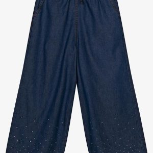 Calça Infantil Wide Leg Azul
