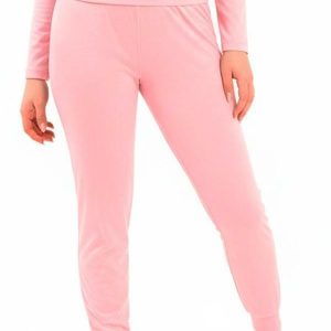 Calça Térmica com Punhos Rosa