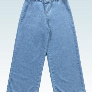 Calça Wide Leg Jeans Azul