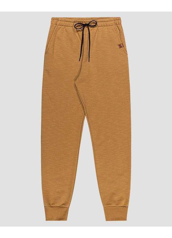 Calça em Moletom Flamê Marrom