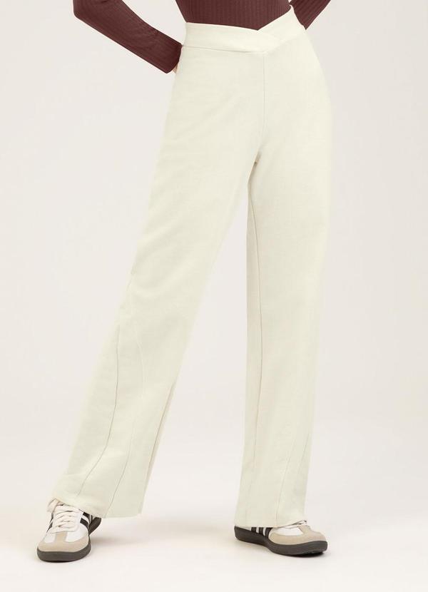 Calça em Moletom Off White