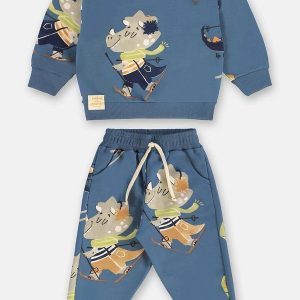 Conjunto Bebê Menino Blusa e Calça Azul