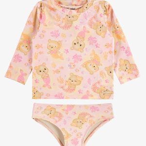 Conjunto Bíquini Camiseta e Calcinha Rosa