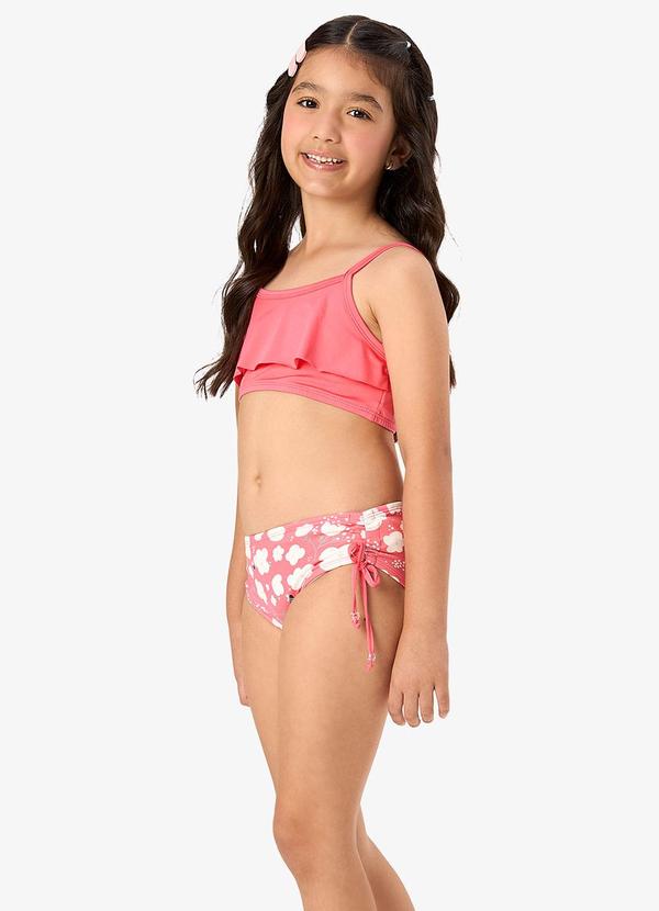 Conjunto Blusa com Calcinha Infantil Uv Rosa