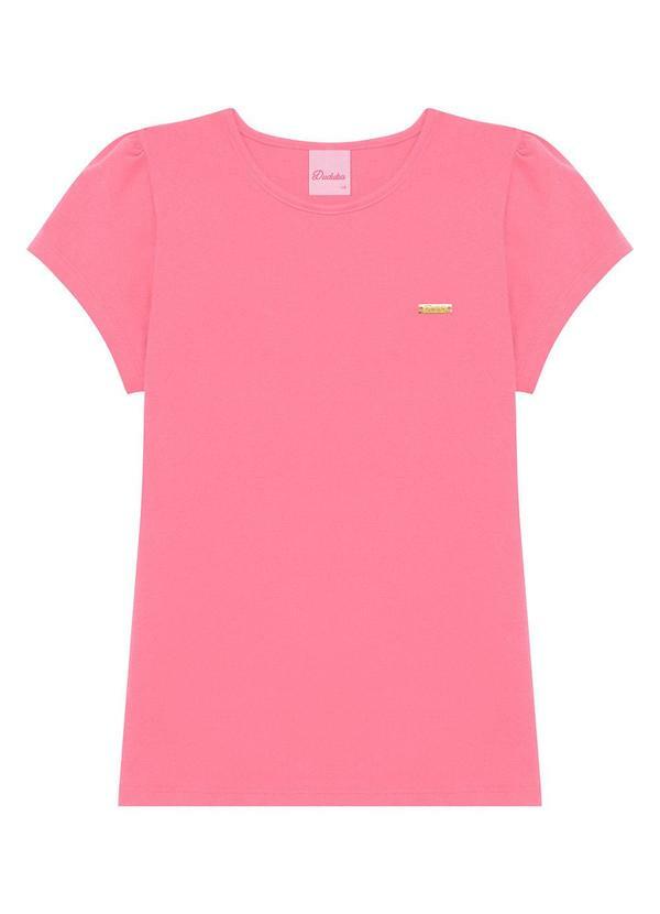 Conjunto Blusa e Short Estampa Libélula Rosa