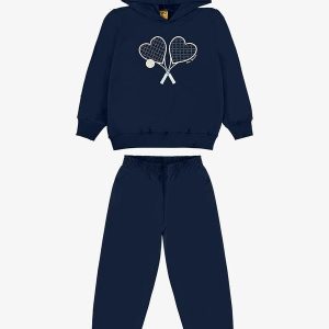 Conjunto Blusão com Calça Moletom Azul