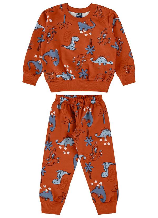 Conjunto Blusão e Calça Marrom