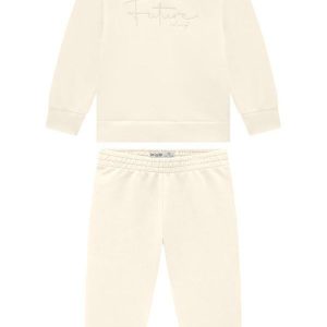 Conjunto Blusão e Calça Três Cabos Bege