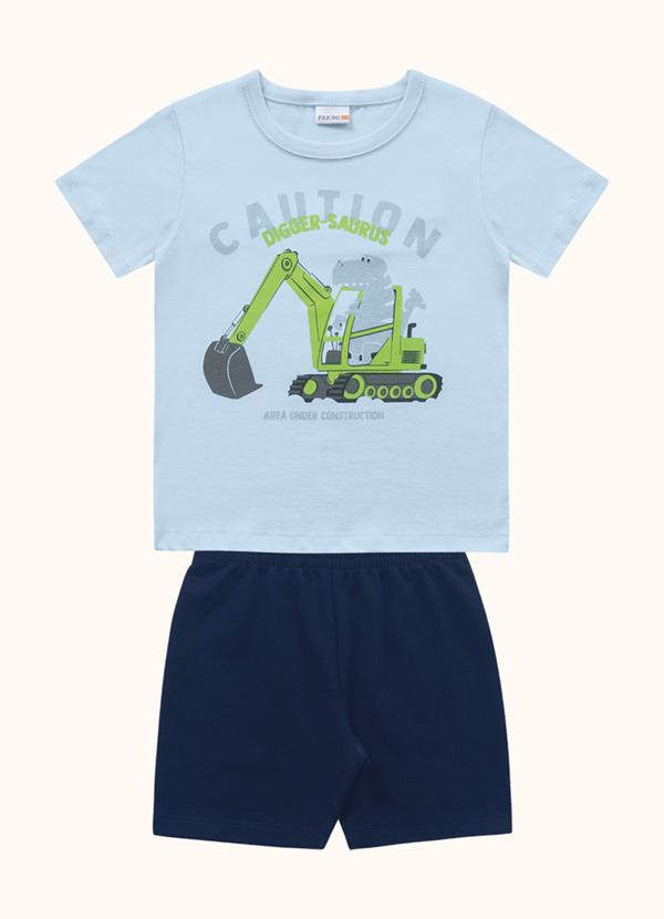 Conjunto Camiseta e Bermuda Azul