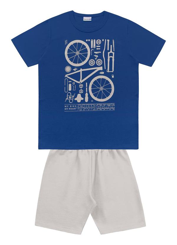 Conjunto Camiseta e Bermuda Azul