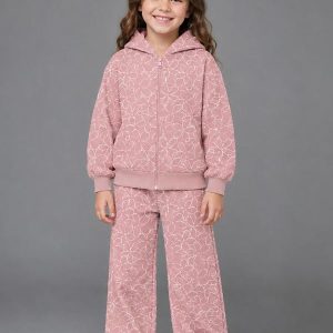 Conjunto Jaqueta com Calça Feminino Rosa