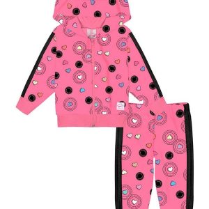 Conjunto Jaqueta e Calça Baby Rosa