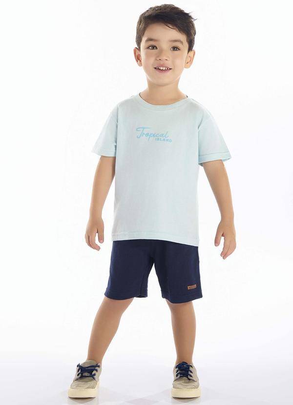 Conjunto Meia Malha Azul