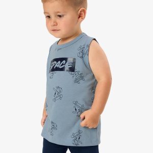 Conjunto Regata com Bermuda Infantil Azul