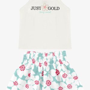 Conjunto Regata com Saia Azul
