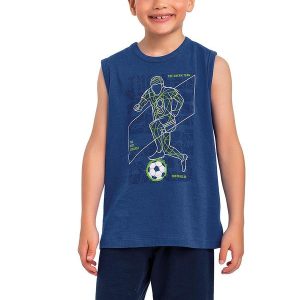 Conjunto Regata e Bermuda Azul