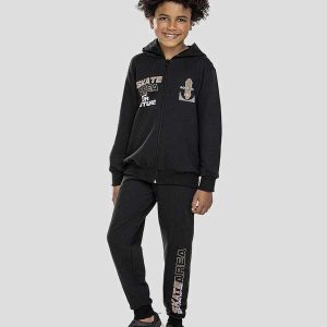 Conjunto com Jaqueta e Calça Preto