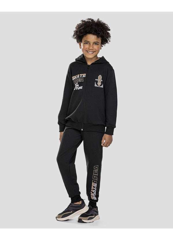 Conjunto com Jaqueta e Calça Preto