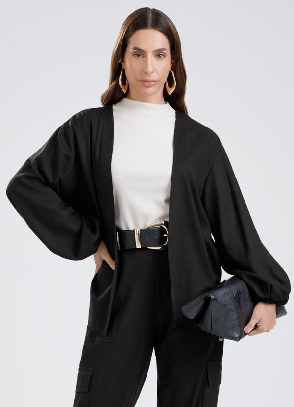 Kimono em Linho Bege