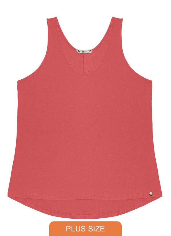 Regata Feminina Plus Size Laranja