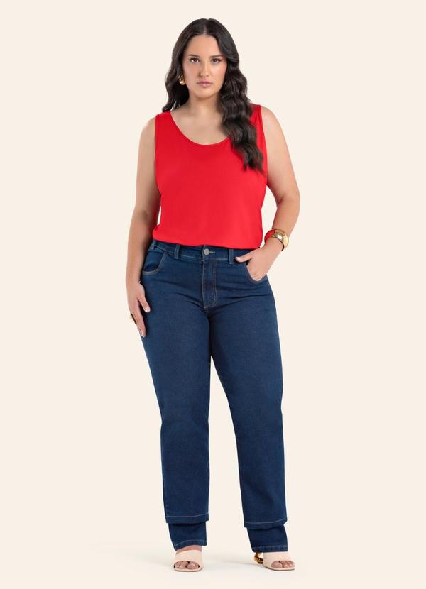 Regata Feminina Plus Size Vermelho