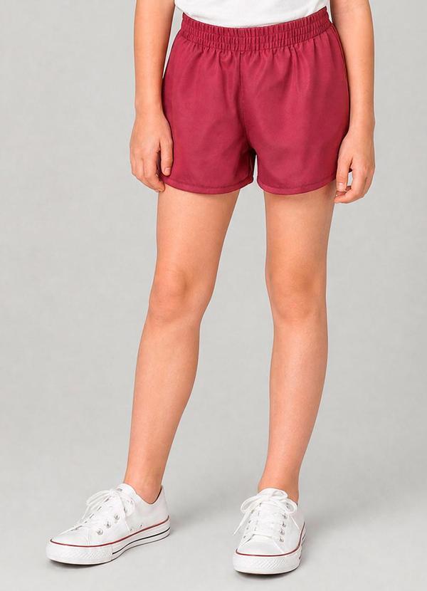 Short Infantil Menina Rosa