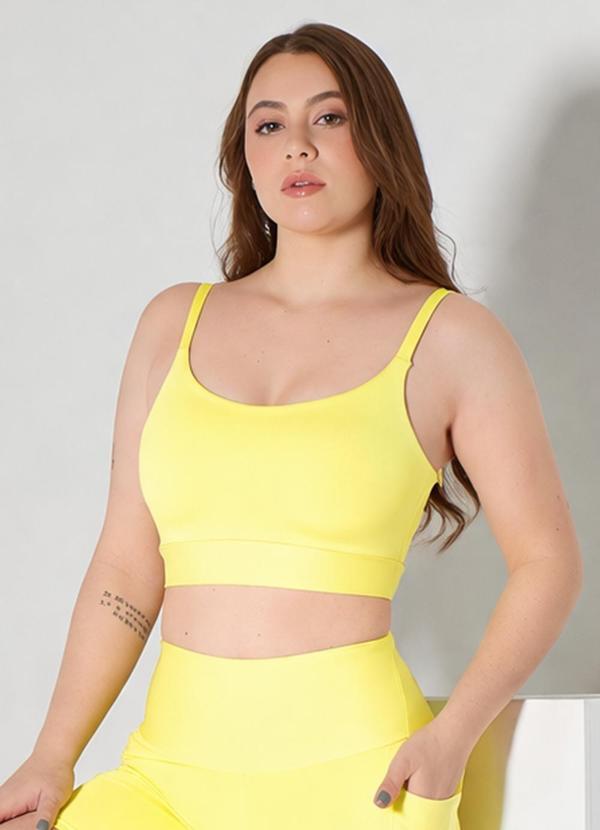 Top Vicky Amarelo Flauta