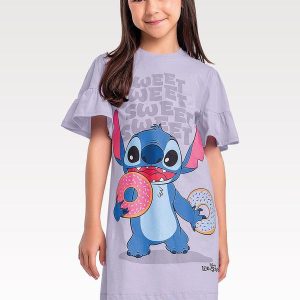 Vestido Lilo & Stitch Roxo