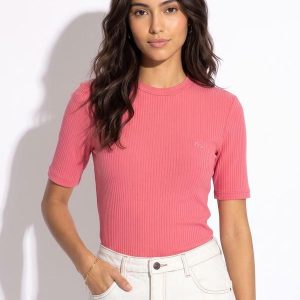 Blusa Canelada Rosa