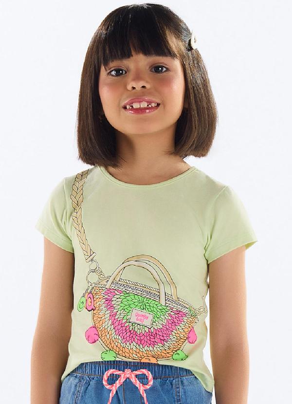Blusa Cotton com Strass Verde
