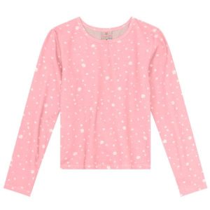 Blusa Infantil Menina com Mini Flores Rosa