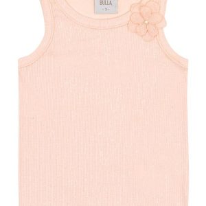 Blusa Ribana com Elastano Leve e Gliter Rosa