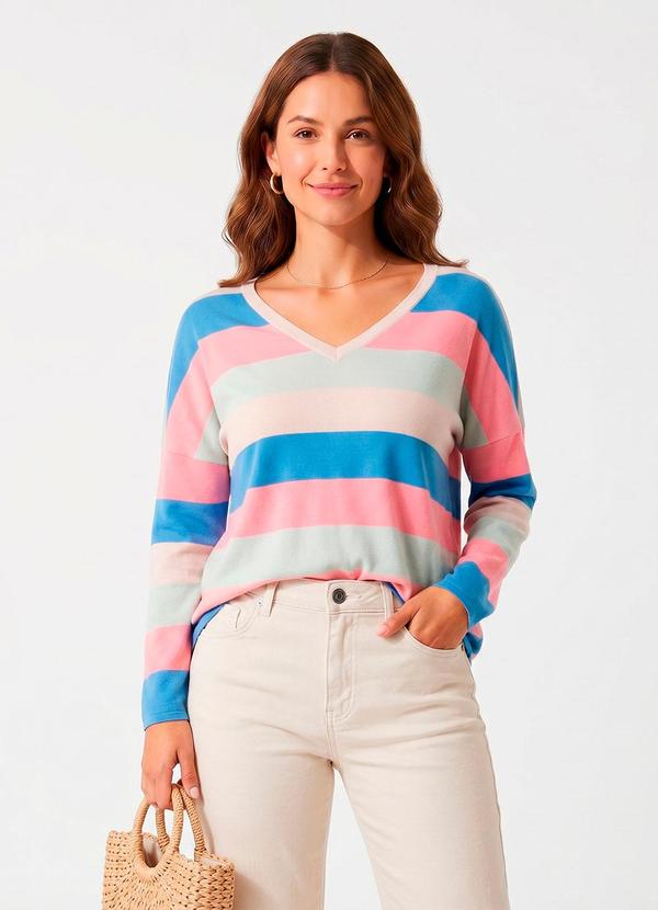 Blusa Rosa em Malha Peluciada