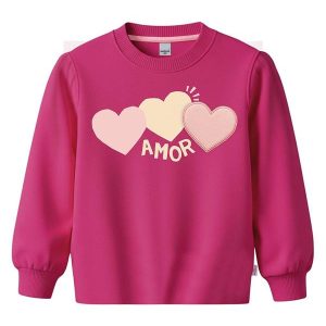 Blusão Amor com Aplique Rosa