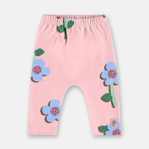 Calça Bebê Menina Malha Rosa