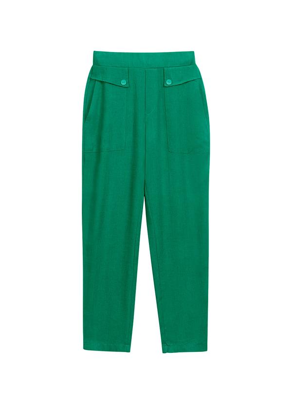 Calça Feminina com Bolso Frontal Verde