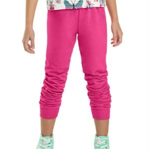 Calça Jogger Infantil Menina Rosa